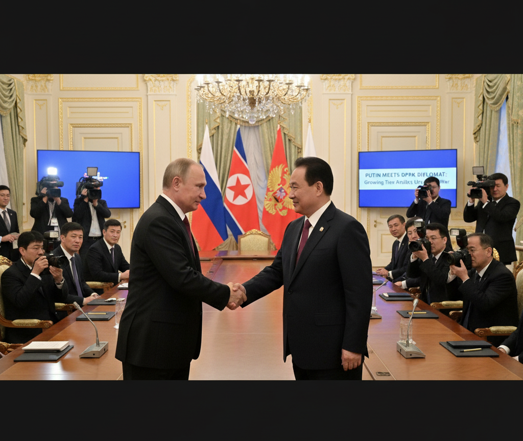 Putin meets North Korean diplomat