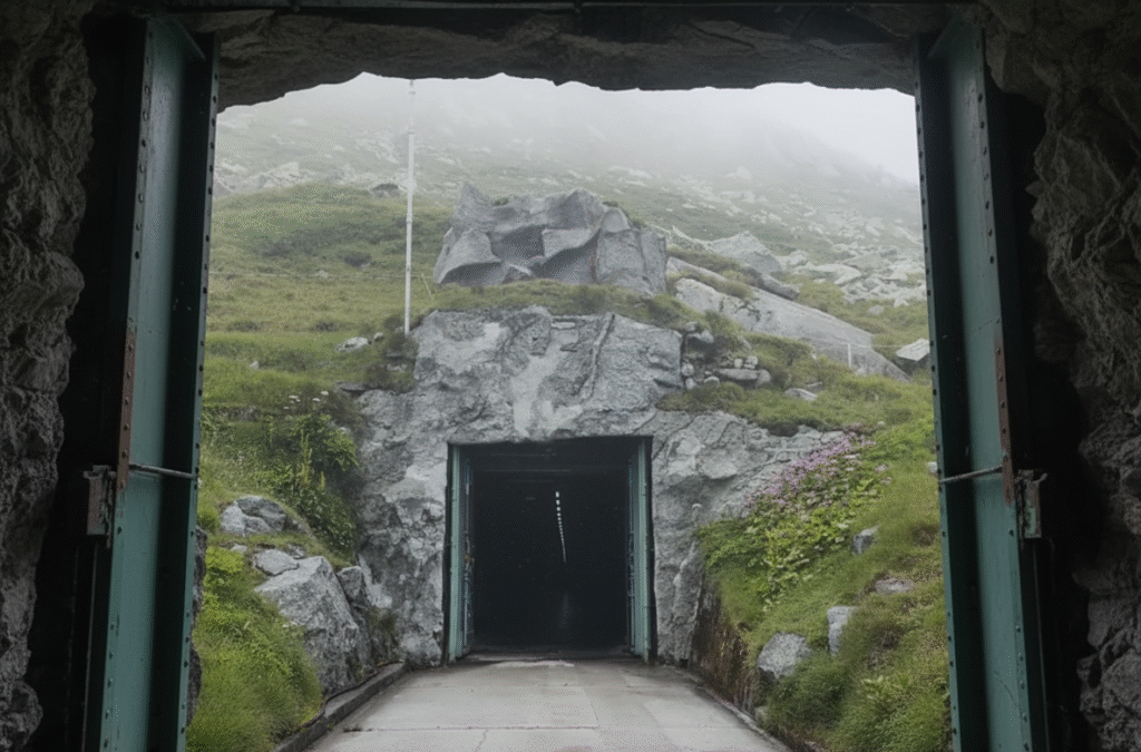 school for astronauts inside a Swiss mountain