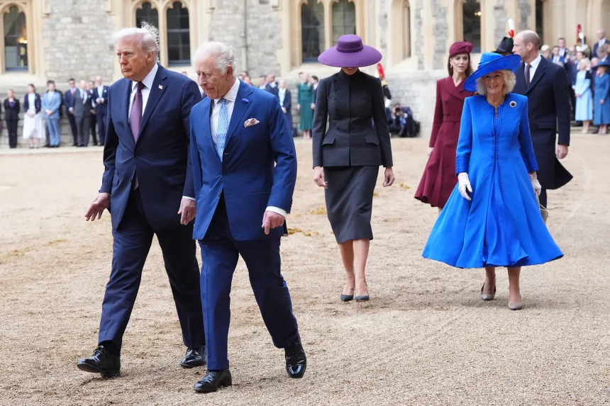 Melania Trump Windsor Castle outfit